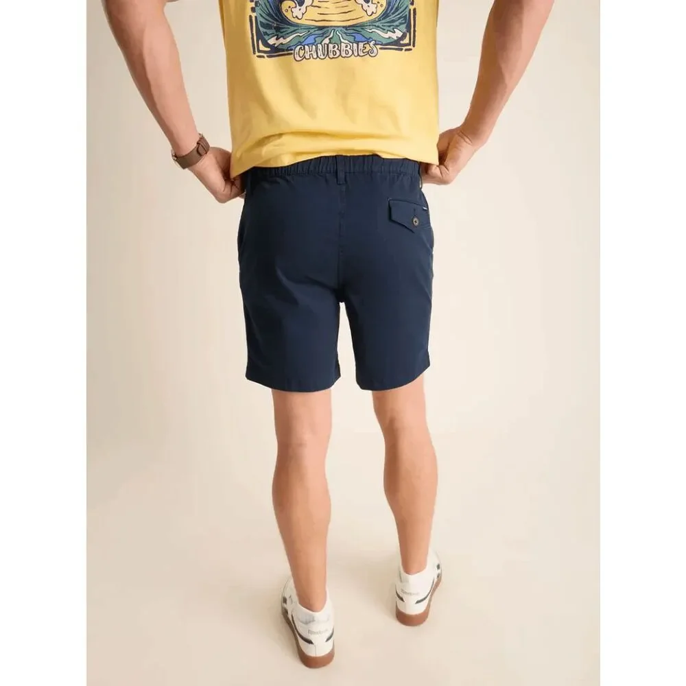 Chubbies NWT Men The Aramadas Navy Blue‎ Stretch Twill Shorts 7